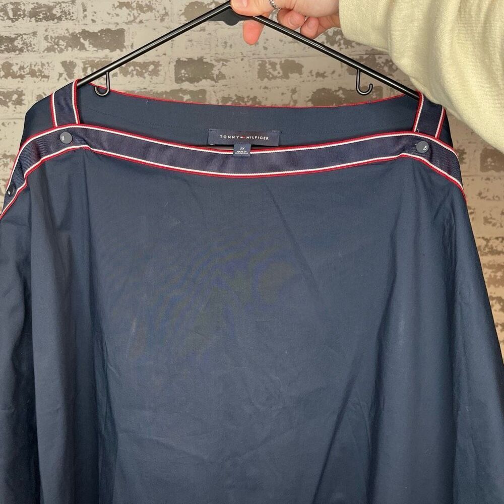 Tommy Hilfiger | women wide neck navy blue blouse
